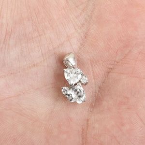 "Double Hearts" Sterling 925 Necklace